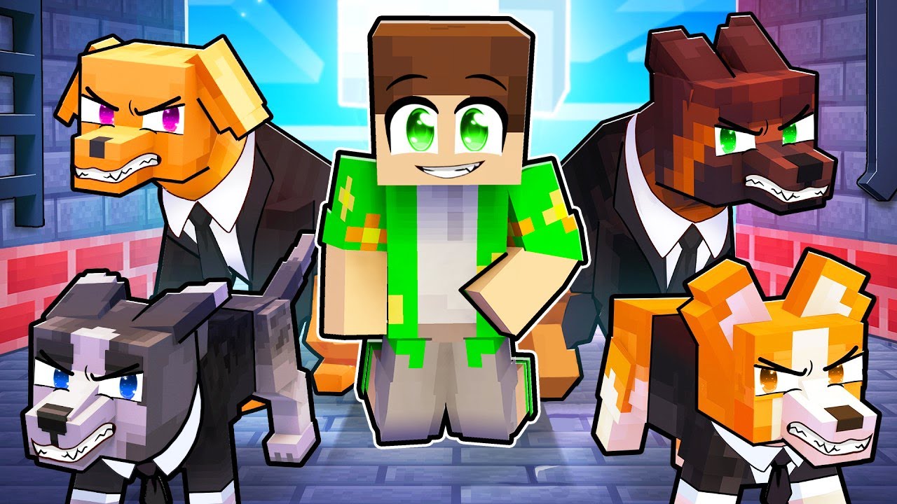 Jakey este *PROTEJAT* de Caini de Protectie in Minecraft!