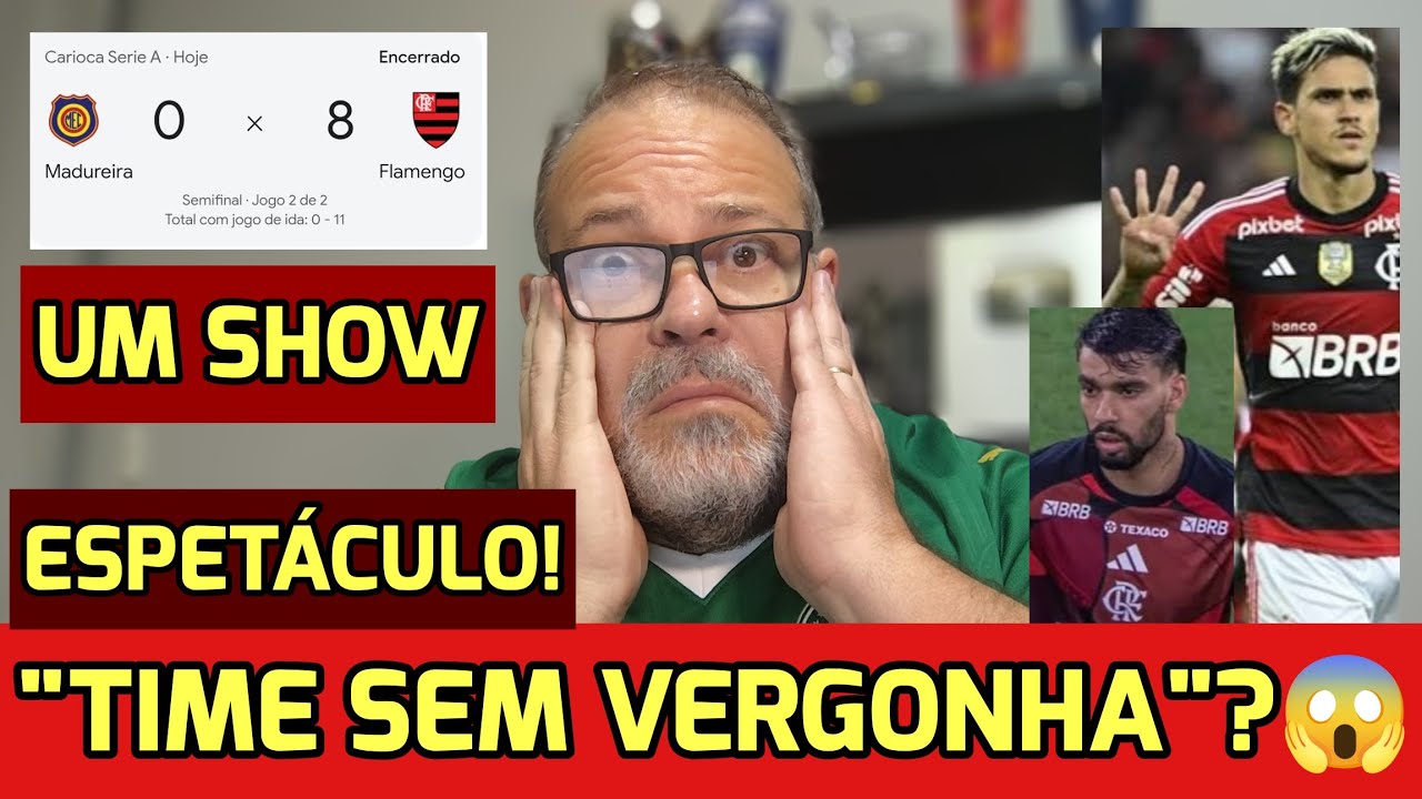 FLAMENGO ARRASA MADUREIRA EM 8X0, MAS NAÇÃO RUBRO NEGRA AINDA NÃO SE SATISFAZ! QUE É ISSO? 