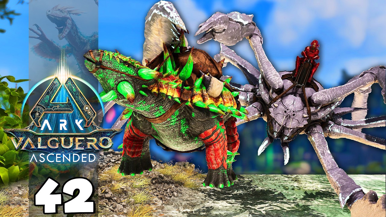KARKINOS CARREGANDO ANKYLO É MUITO APELÃO! FARM INSANO 😱!!!  ARK: VALGUERO 42