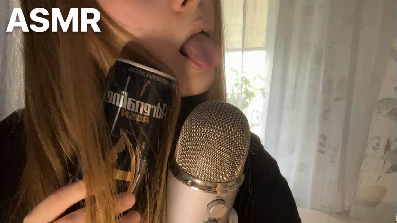 АСМР Пью энергетик/Звуки рта и Глотания 🌊 🥥