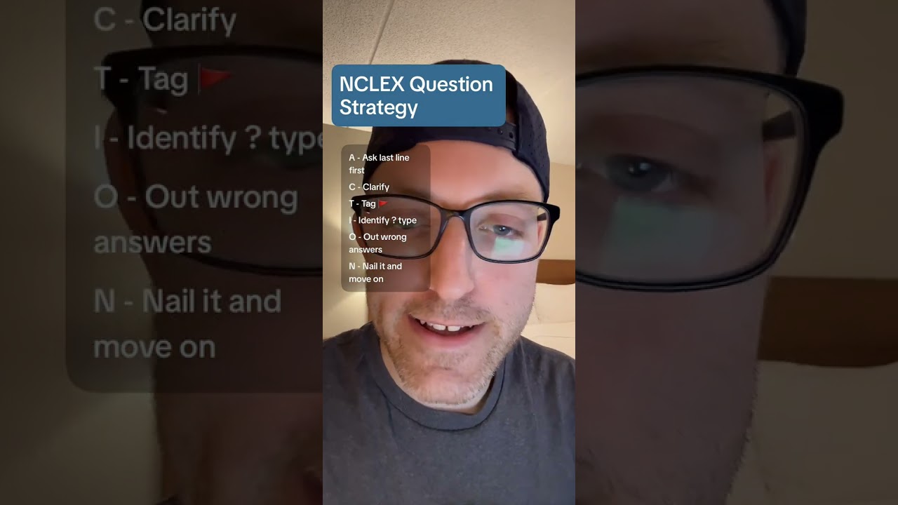 1/13 NCLEX Live Question Strategy - Breaking Down ACTION