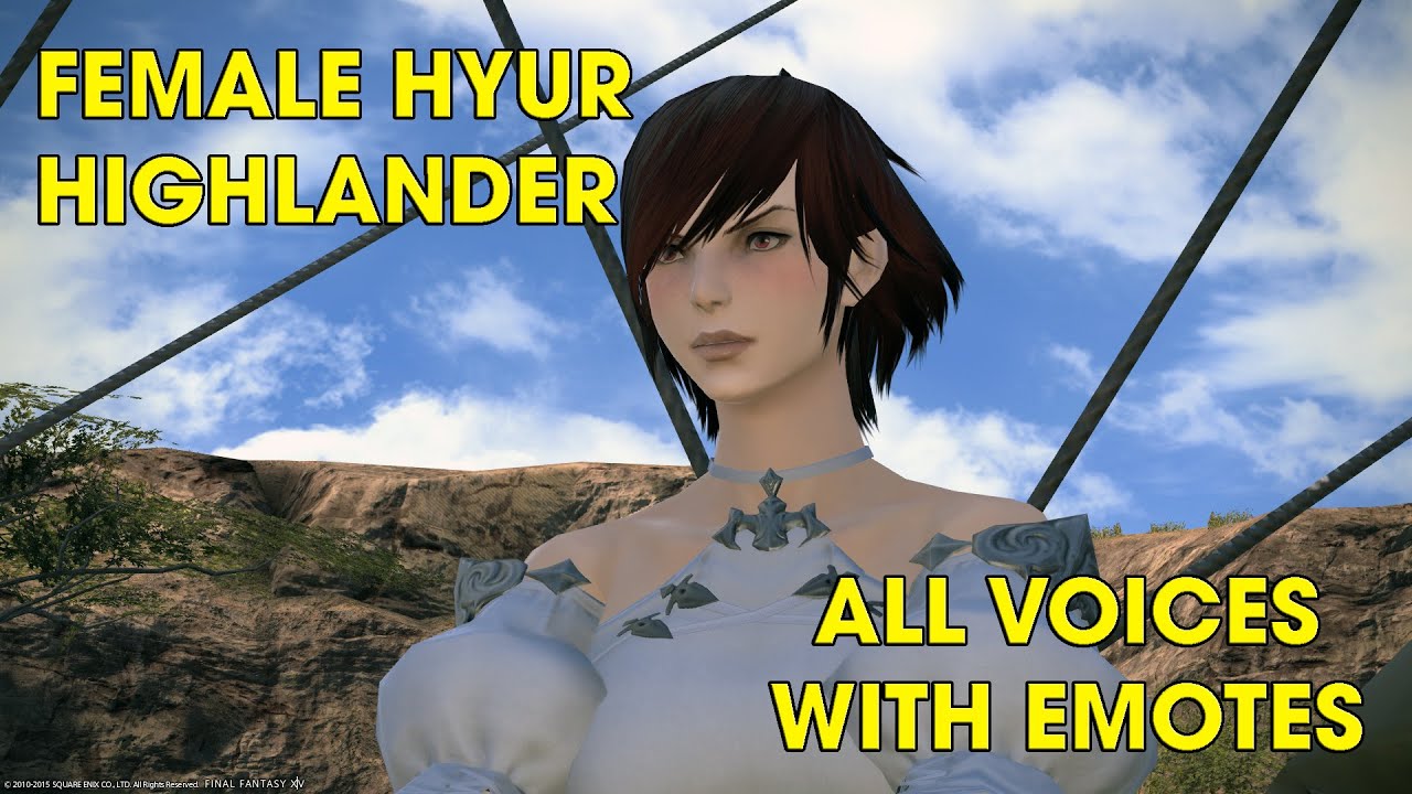 FFXIV Female Hyur Highlander All Voices (English)