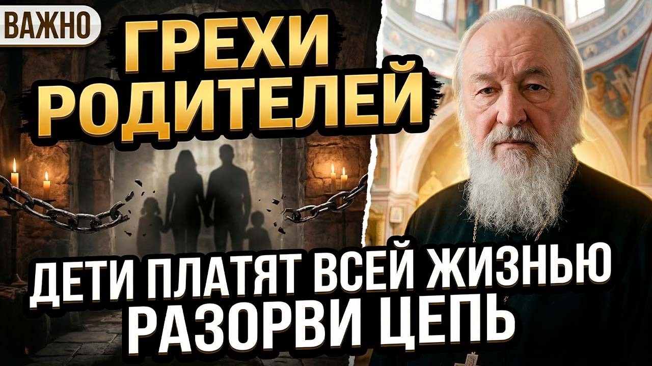 ЕСЛИ РОДИТЕЛИ НЕ ИСПОВЕДАЛИ ЭТИ ГРЕХИ—ДЕТИ РАСПЛАЧИВАЮТСЯ ВСЕЙ ЖИЗНЬЮ!Священник раскрыл родовую цепь