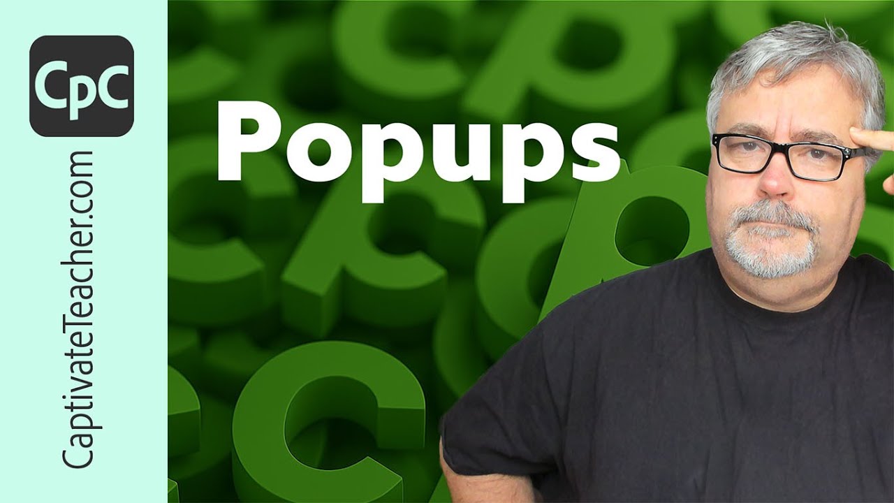 Make Popups for Your Adobe Captivate Classic eLearning Projects