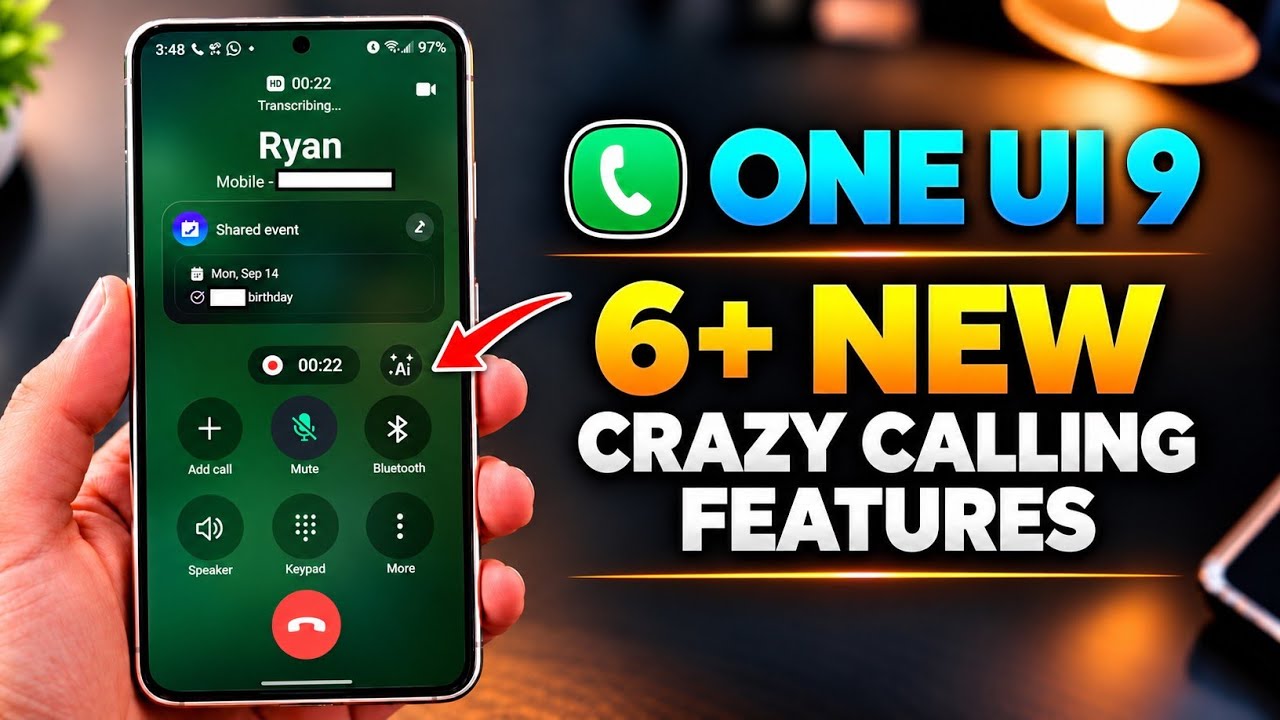 6+ НОВЫХ функций звонков после ОБНОВЛЕНИЯ One UI 9.0!🔥