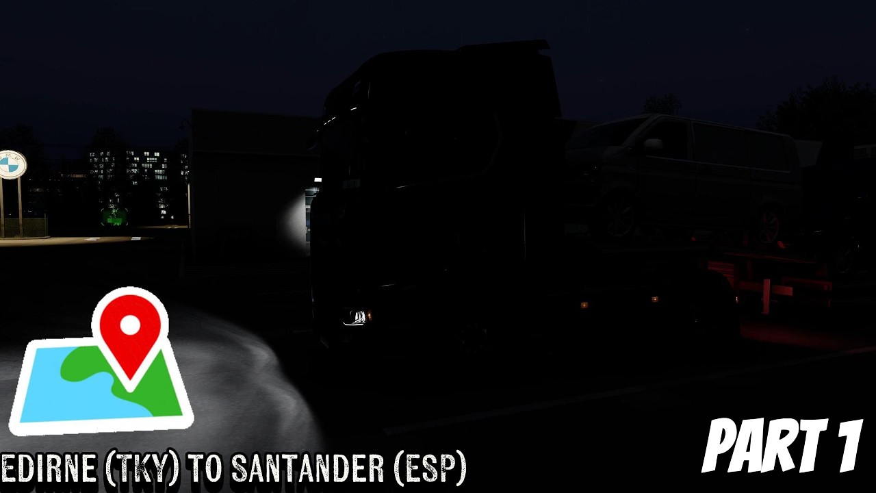 ✈️BEAUTIFUL TRIP!!🚚 Eurotruck Simulator 2 SNOOWY MOON!! ☪︎Edirne to Santander☀️ PART 1