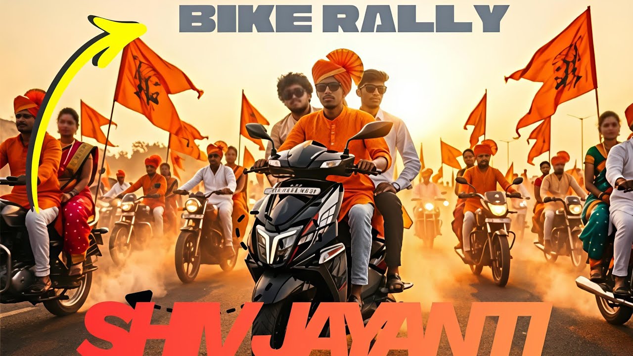 SHIV JAYANTI🔥SPECIAL BIKE RALLY🏍 AT COLLEGE #vlog #collegevlog #college #shivjayanti 