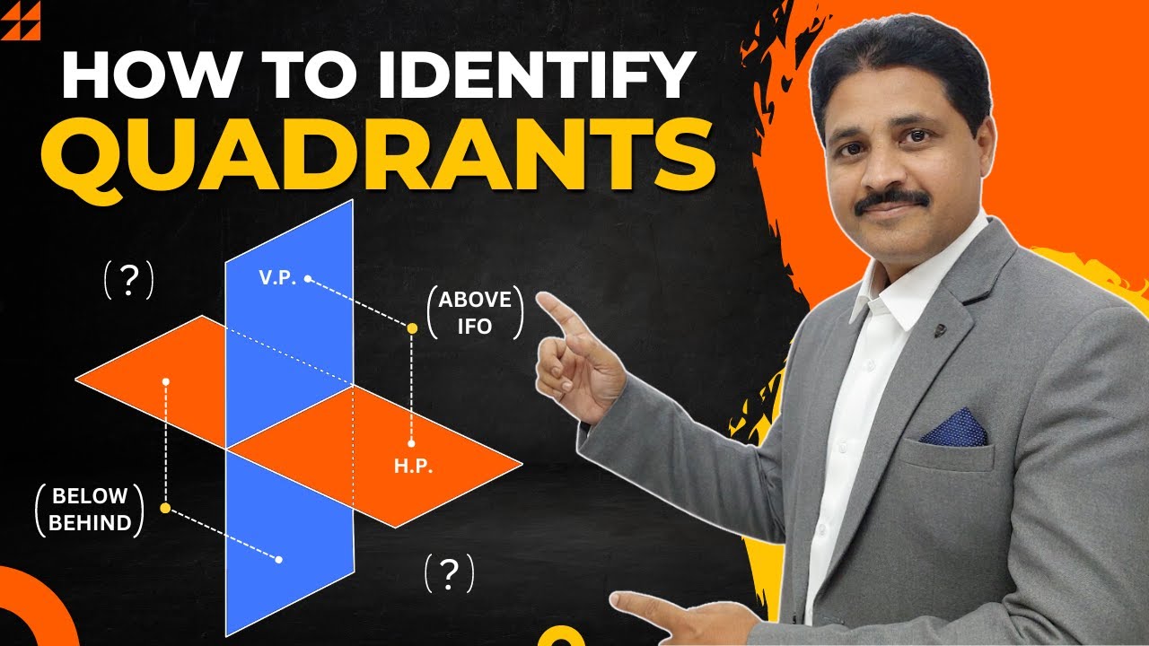 HOW TO IDENTIFY QUADRANTS | PROJECTION OF POINTS | PROJECTION OF STRAIGHT LINE | ENGINEERING DRAWING