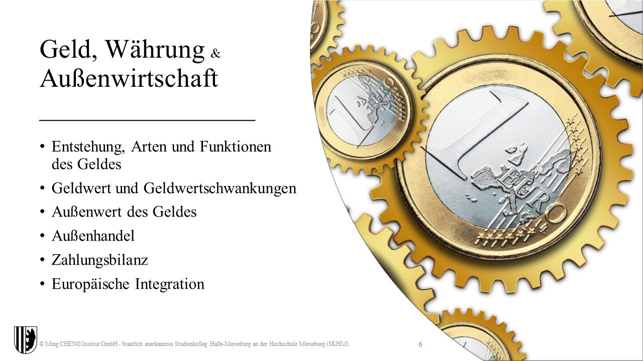 BWL & VWL im W-Kurs am Staatlich anerkannten Studienkolleg Halle-Merseburg (Stand SS 2020)