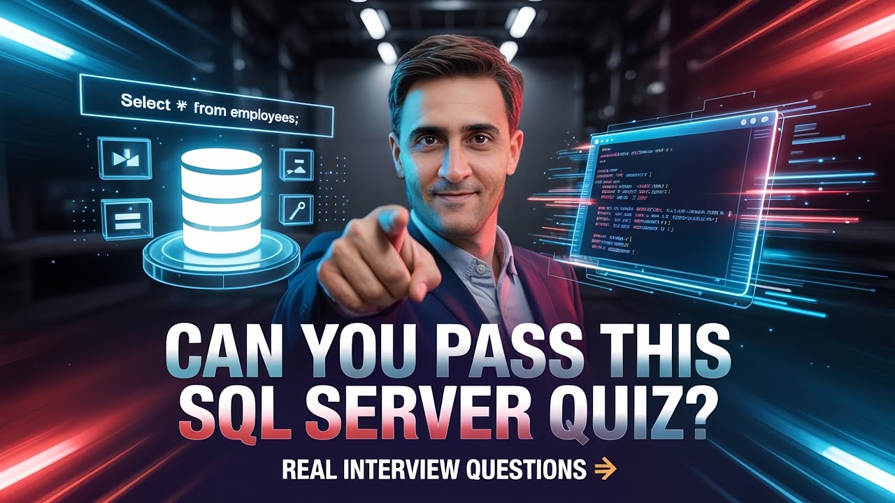 💡 Can You Pass This SQL Server Quiz? | 💼 Real Interview Questions