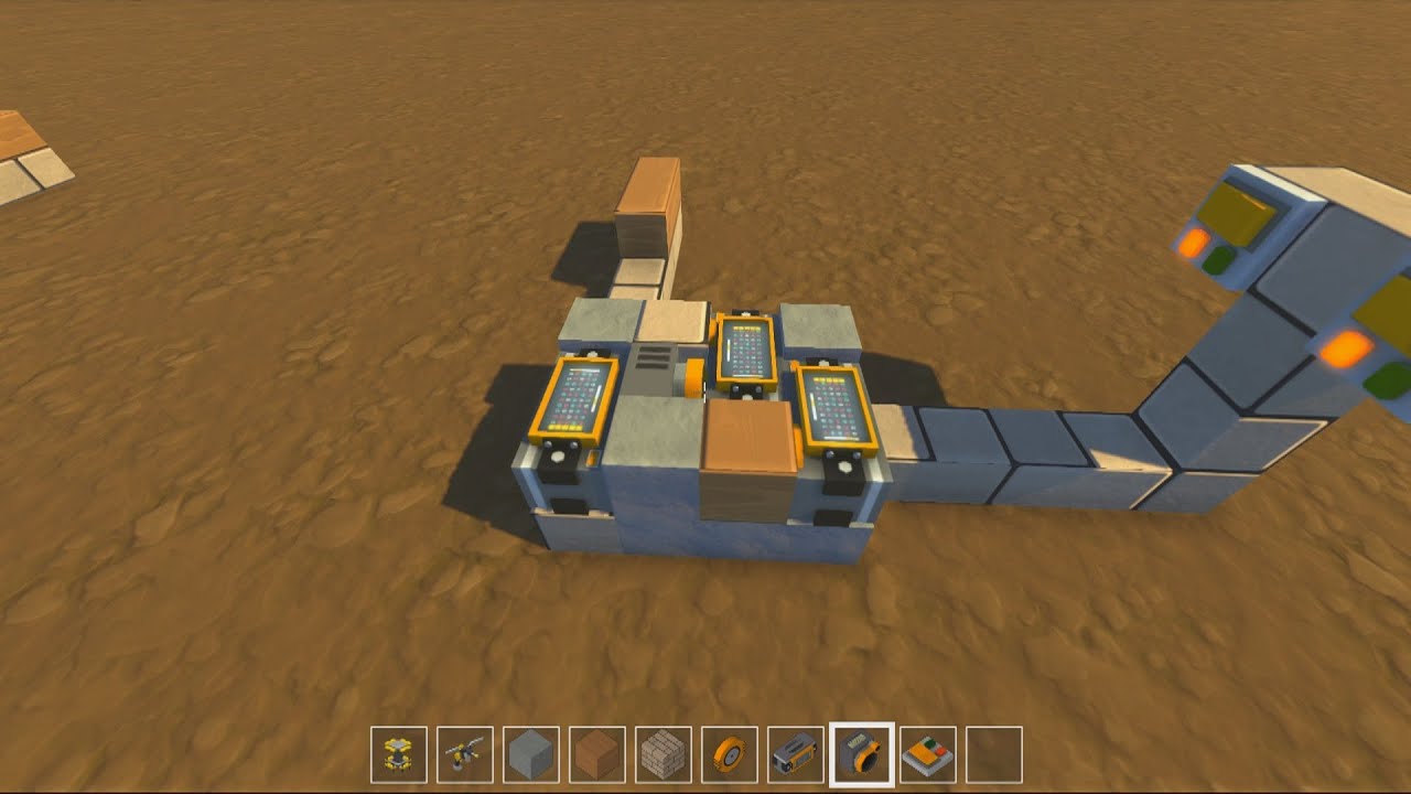 Scrap Mechanic Tutorial - Ultra-Compact 2-way Switches (3x3 XOR Gate) [Logic Gates]