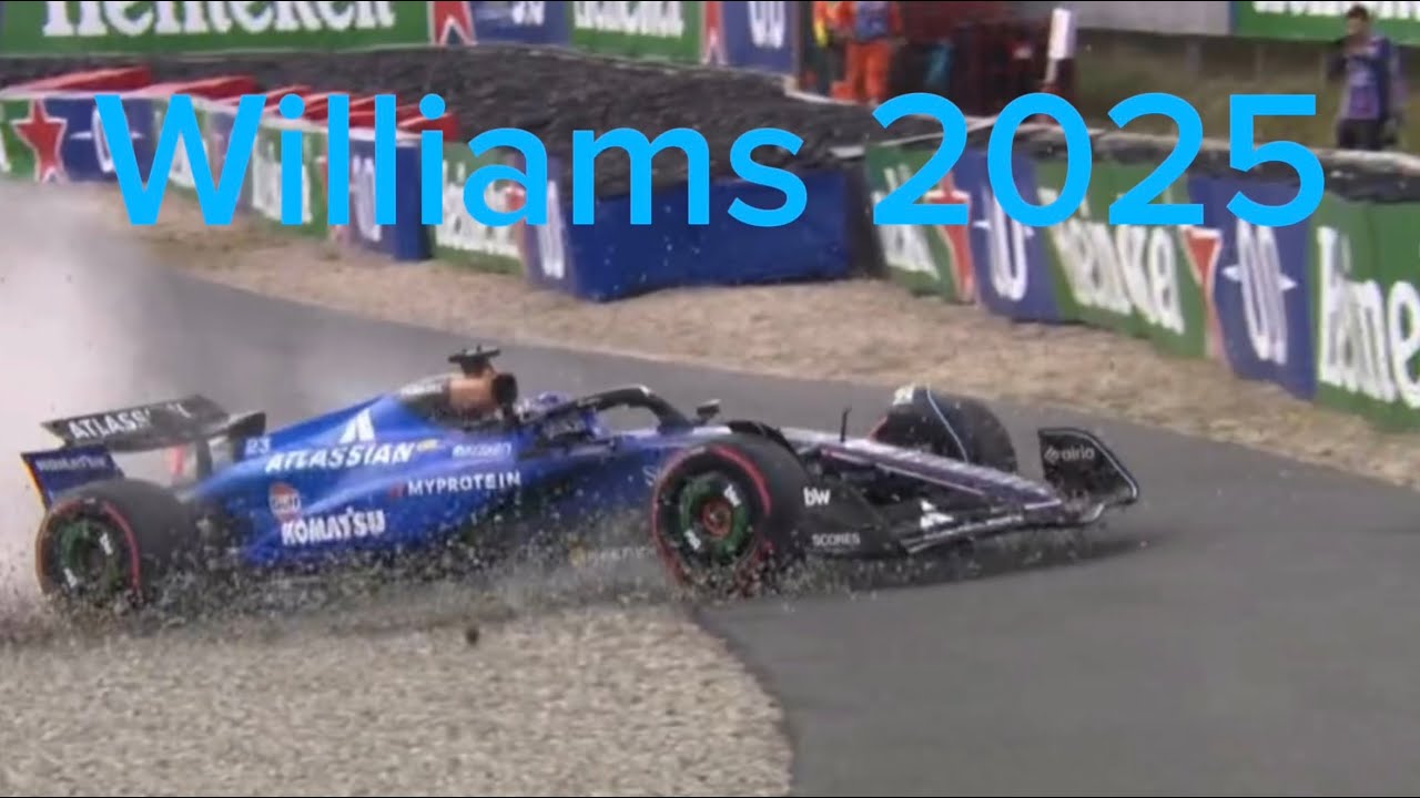 F1 2025 Williams All Spins & Crashes