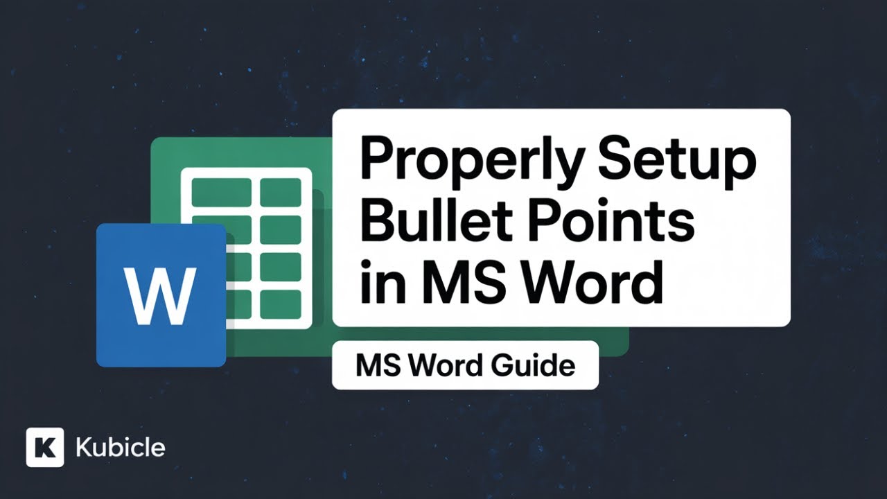 How to Properly Setup Bullets Points in MS Word [GUIDE]