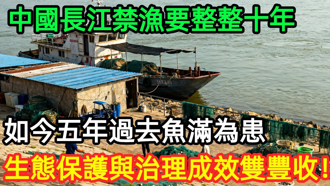 中國長江禁漁要整整十年，如今五年過去魚滿為患，生態保護與治理成效雙豐收！#工程#治理#中國