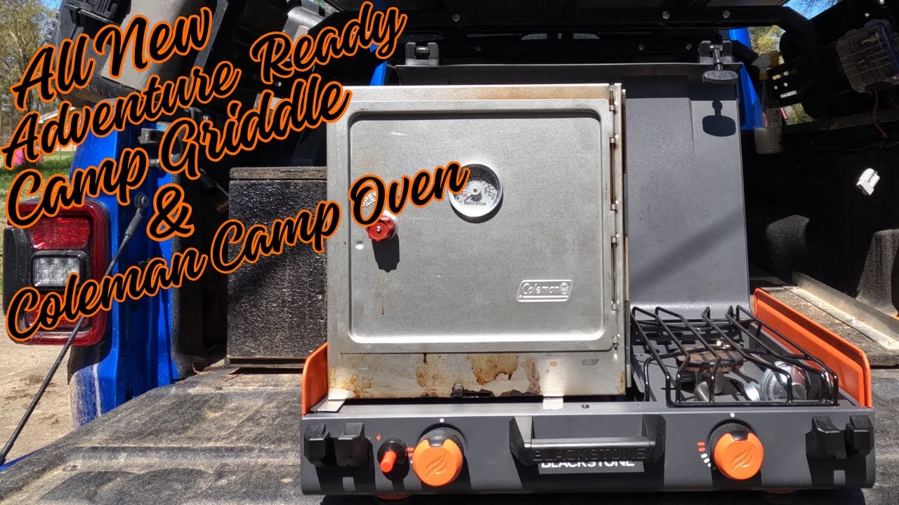 Blackstone and a Coleman camp oven.