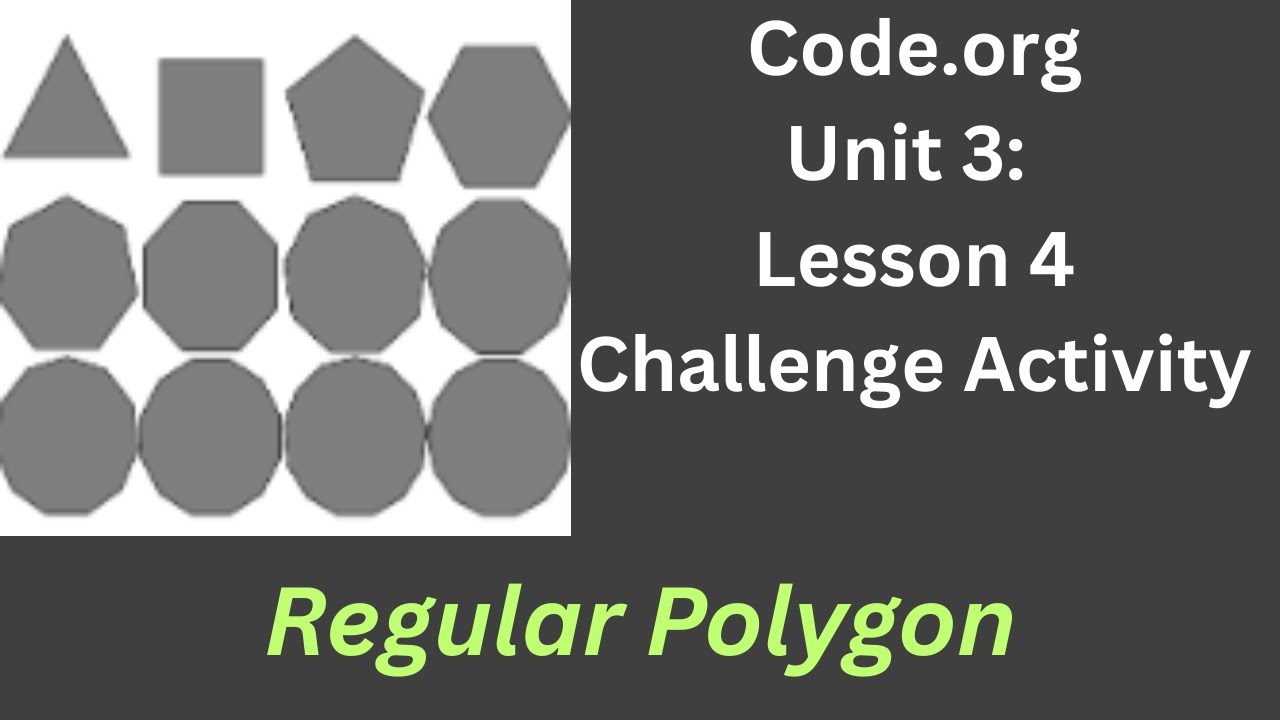 Code org Lesson 4 Challenge - New Block - Regular Polygon