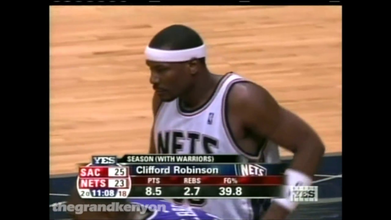 Cliff Robinson New Jersey Nets debut
