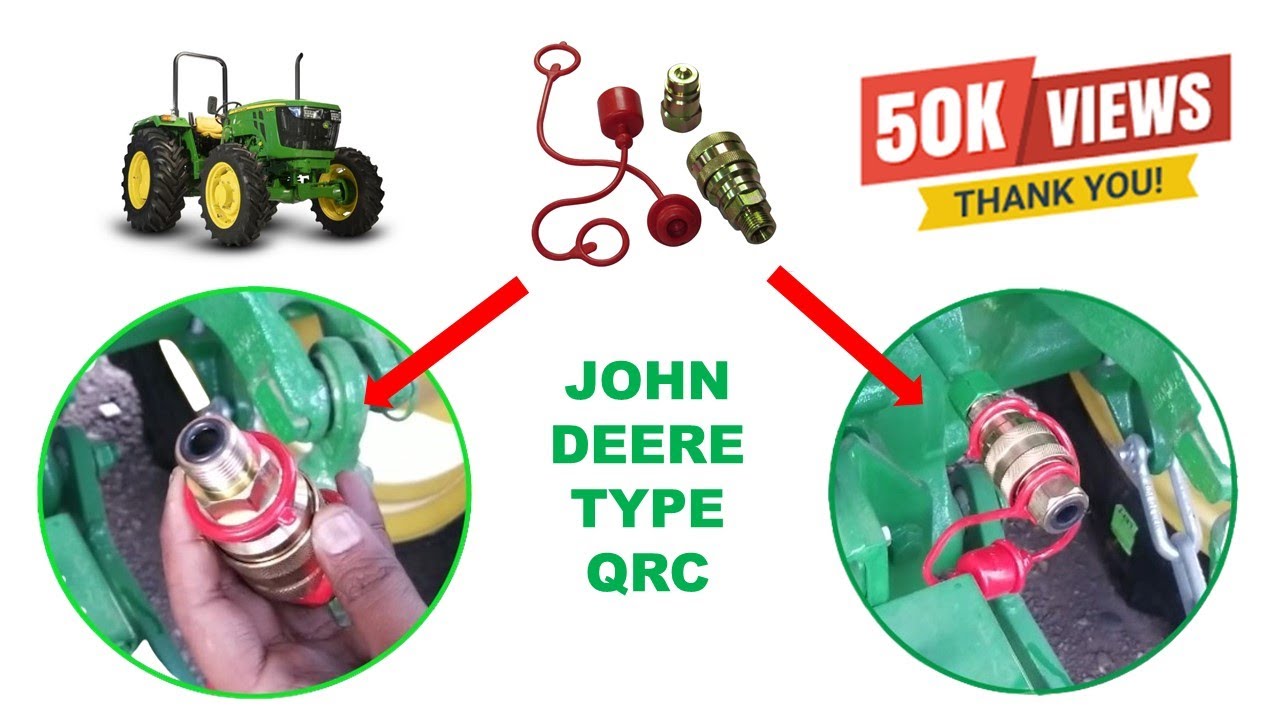 John Deere Type (John Deere Tractors) QRC (Quick Release Coupling) Fitting Video