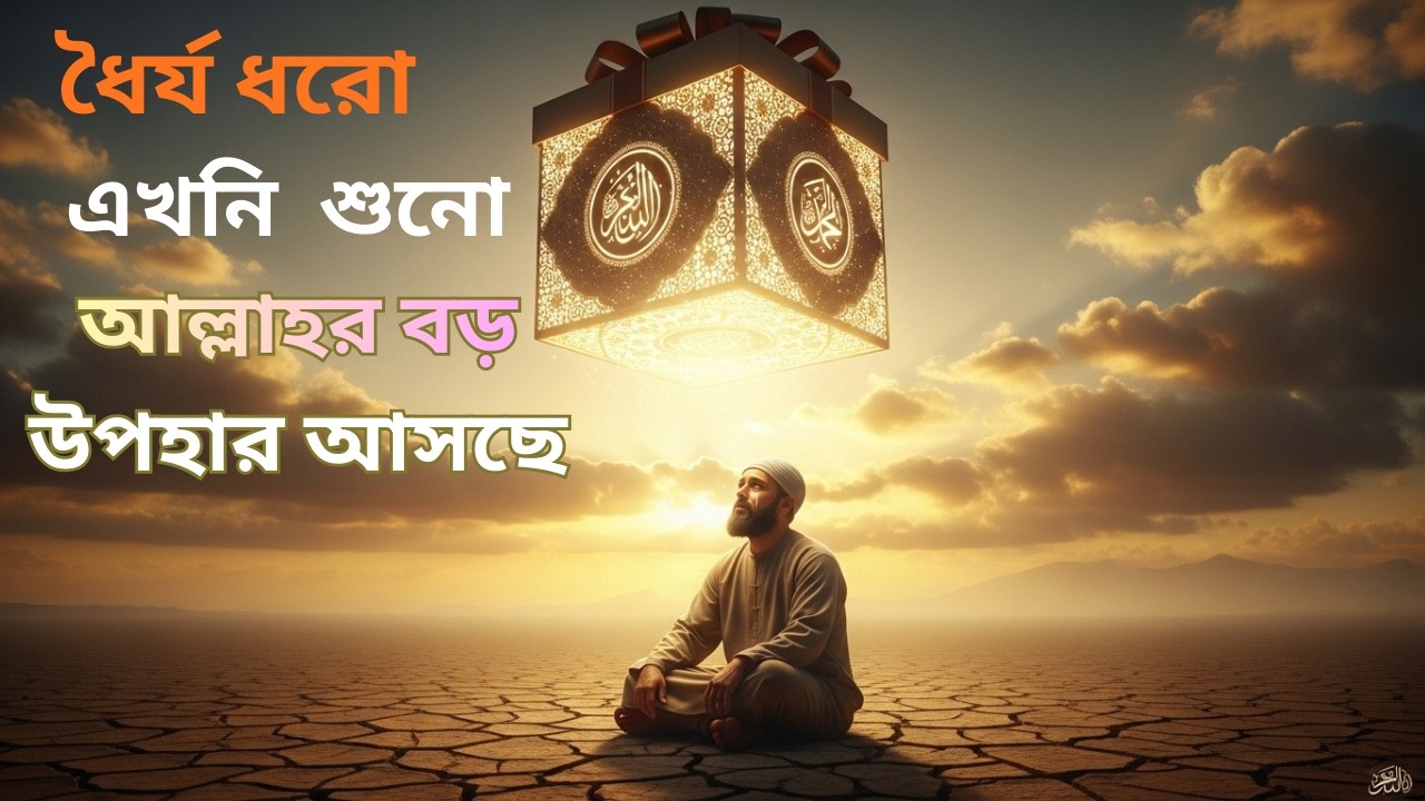 ধৈর্য ধরো, আল্লাহ তোমার জন্য বড় উপহার প্রস্তুত করছেন!#AllahMessage#IslamicReminder