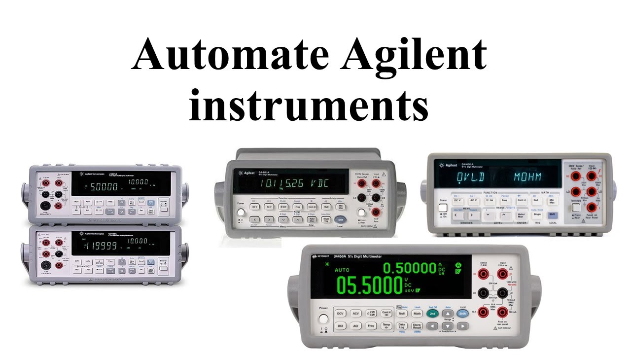 LabView Automation of Agilent Instruments (U3400, 34401A,34410A,34450A)
