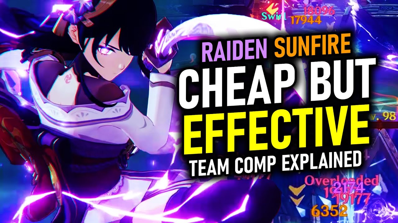 UNDERRATED RAIDEN TEAM COMP! Raiden Sunfire explained | Genshin Impact