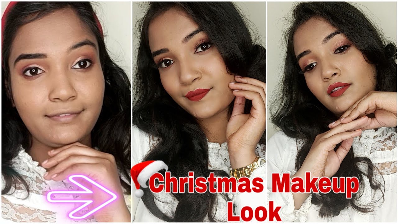 Very Easy Glamorous Christmas❄️🌲❤️ Makeup Look || Beauty With Manisha 2020