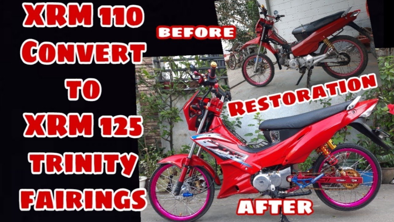 XRM 110 CONVERT TO XRM 125 TRINITY |Timelapse| HONDA XRM COVERSION |RESTORATION