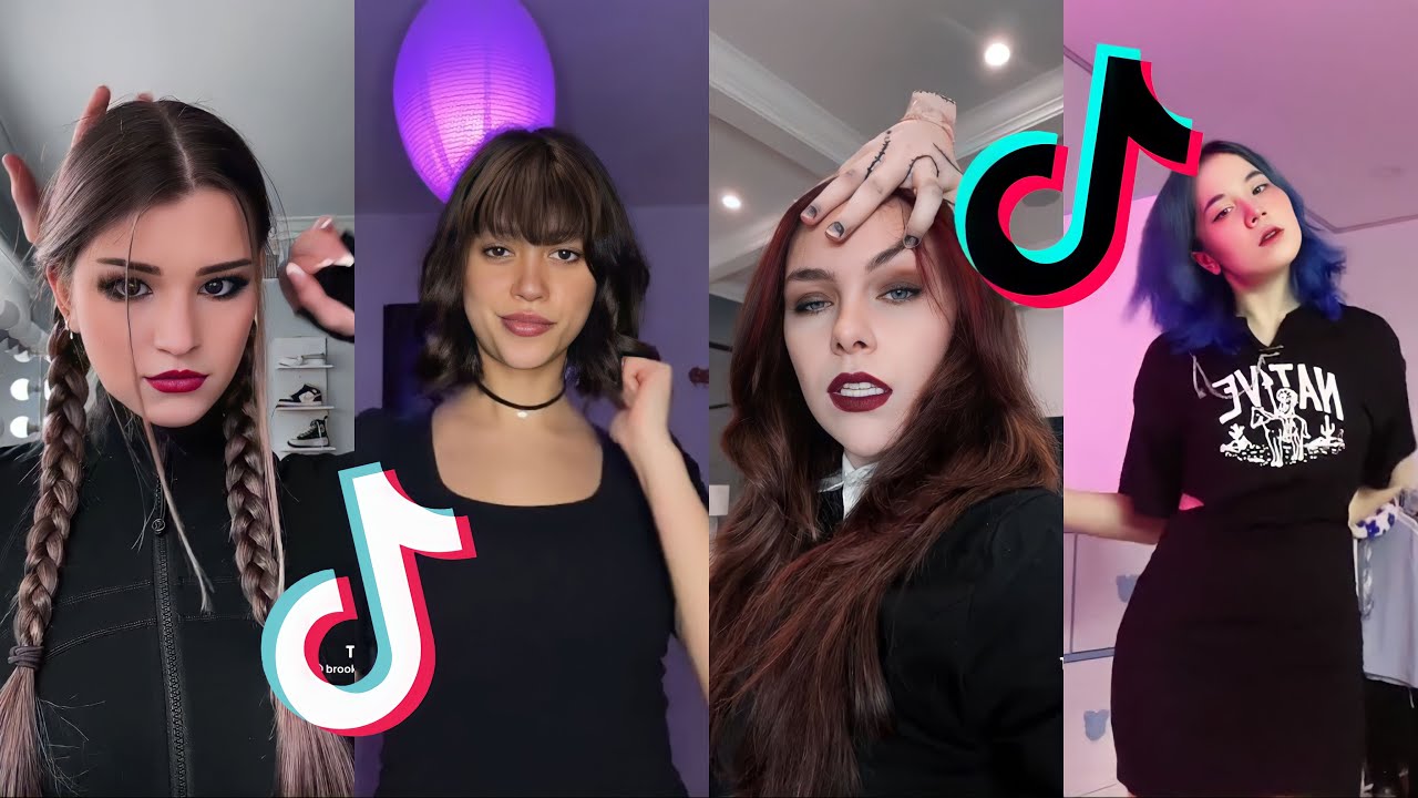 Wednesday Addams Dance - i'll dance dance dance with my hands hands hands || TikTok Compilation