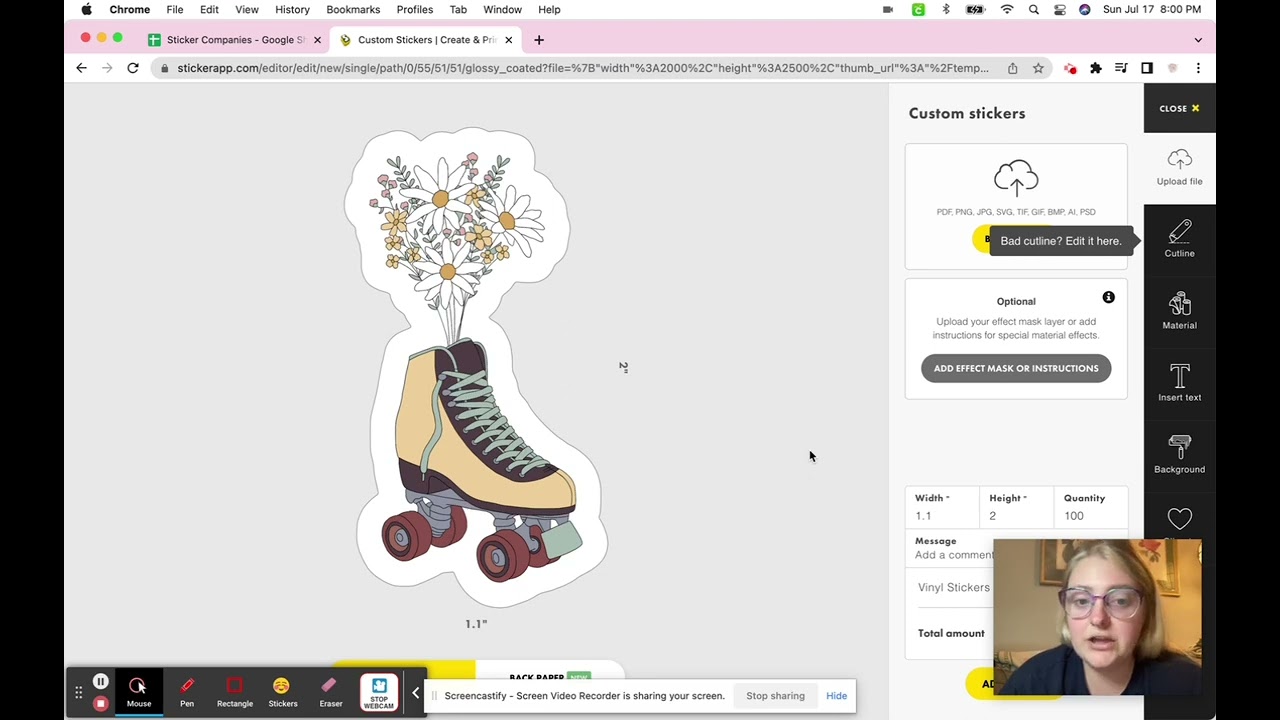 Sticker App Ordering Walkthrough