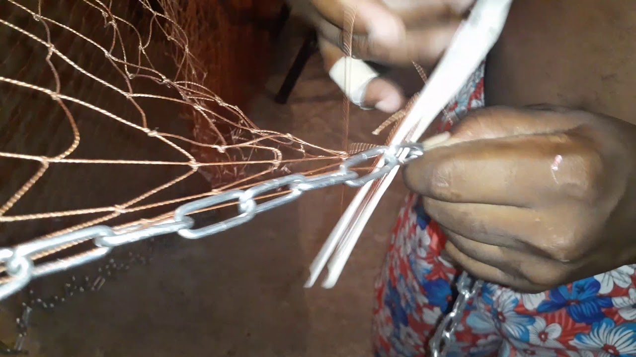 Como ponerle la cadena a una atarraya