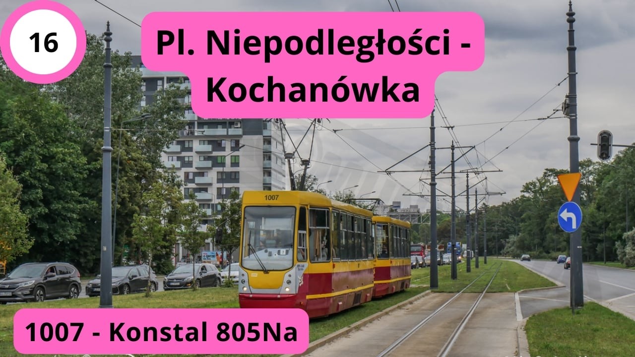 Łódzkie Tramwaje, linia 16 Pl. Niepodległości - Kochanówka, luty 2026