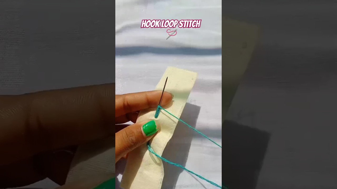 Blouse loop stitching // Hook loop stitching in blouse #shortvideo #youtubeshorts #shorts #hookloop