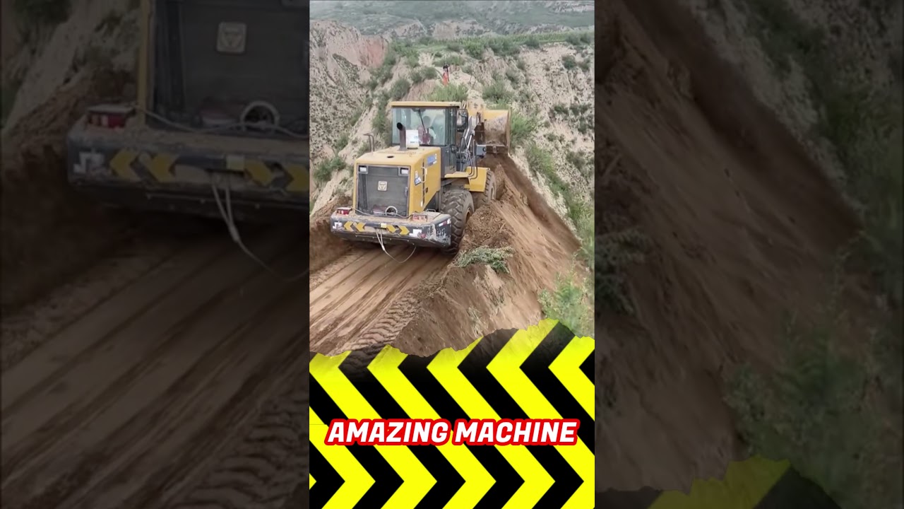 The MOST DANGEROUS Wheel Loader Working! #excavator #truck