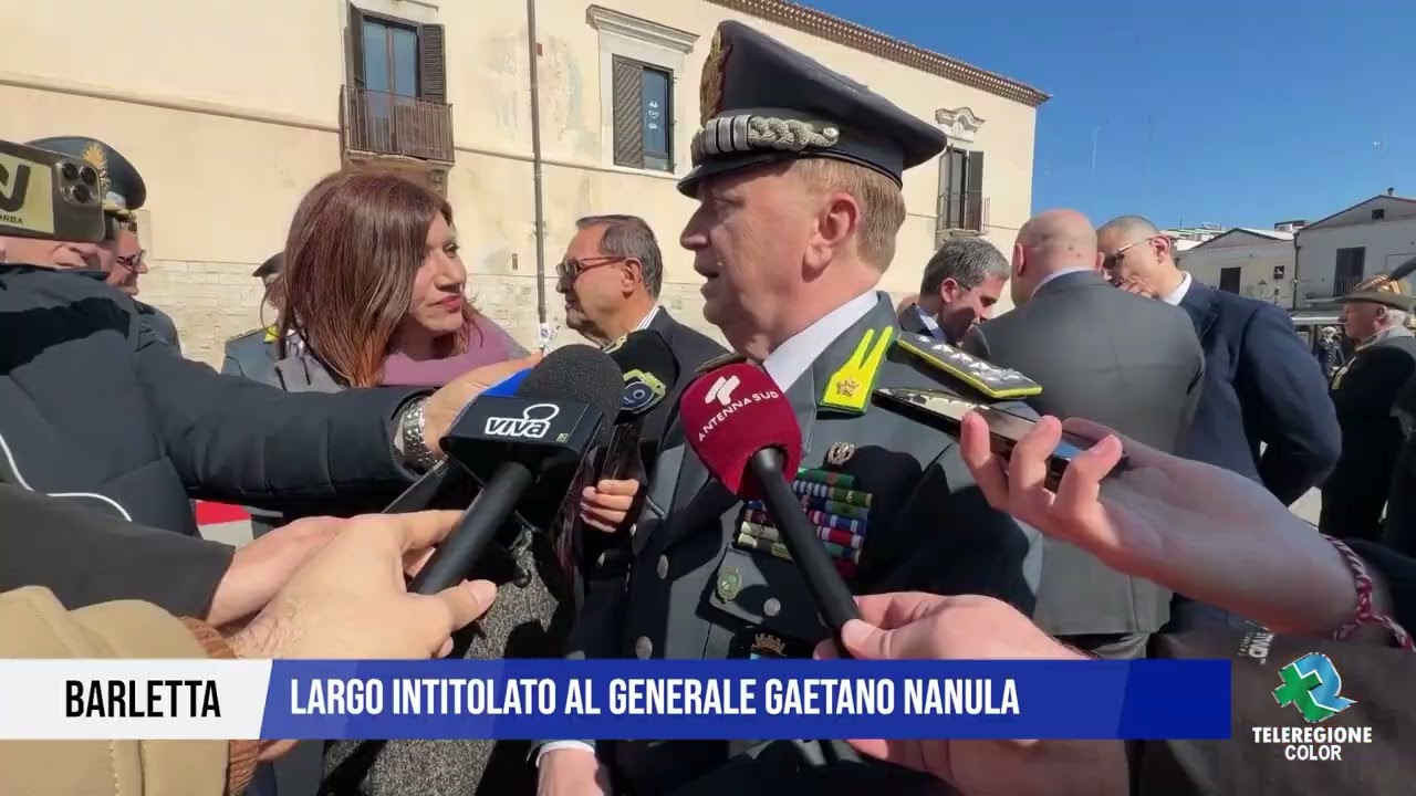 20 FEBBRAIO 2026 - BARLETTA – LARGO INTITOLATO AL GENERALE GAETANO NANULA