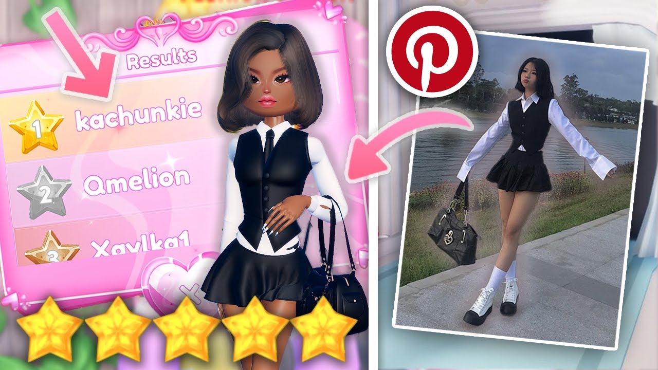 Recreating PINTEREST Outfits in DRESS to IMPRESS!