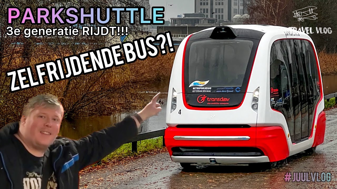 ZELFRIJDENDE BUS IN ROTTERDAM?! | Parkshuttle POD Rivium VLOG