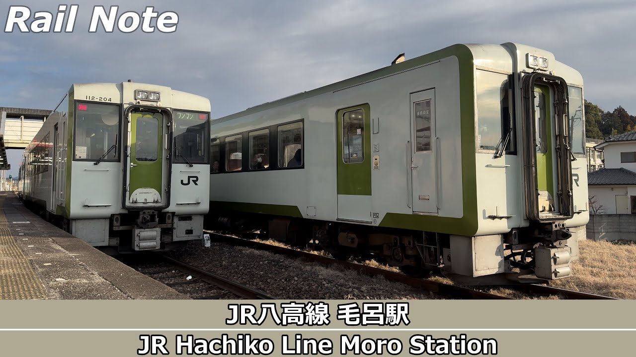 引退迫るJRキハ110系！JR八高線・毛呂駅での貴重なすれ違いシーン 【2025.02撮影】