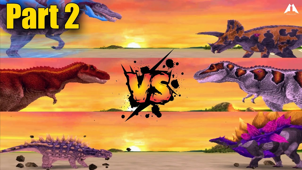 Dinosaur King Awaken Dinotectors VS Spectrals Terry Spiny Tank VS Gigas Maximus Armathus 恐竜キン part 2