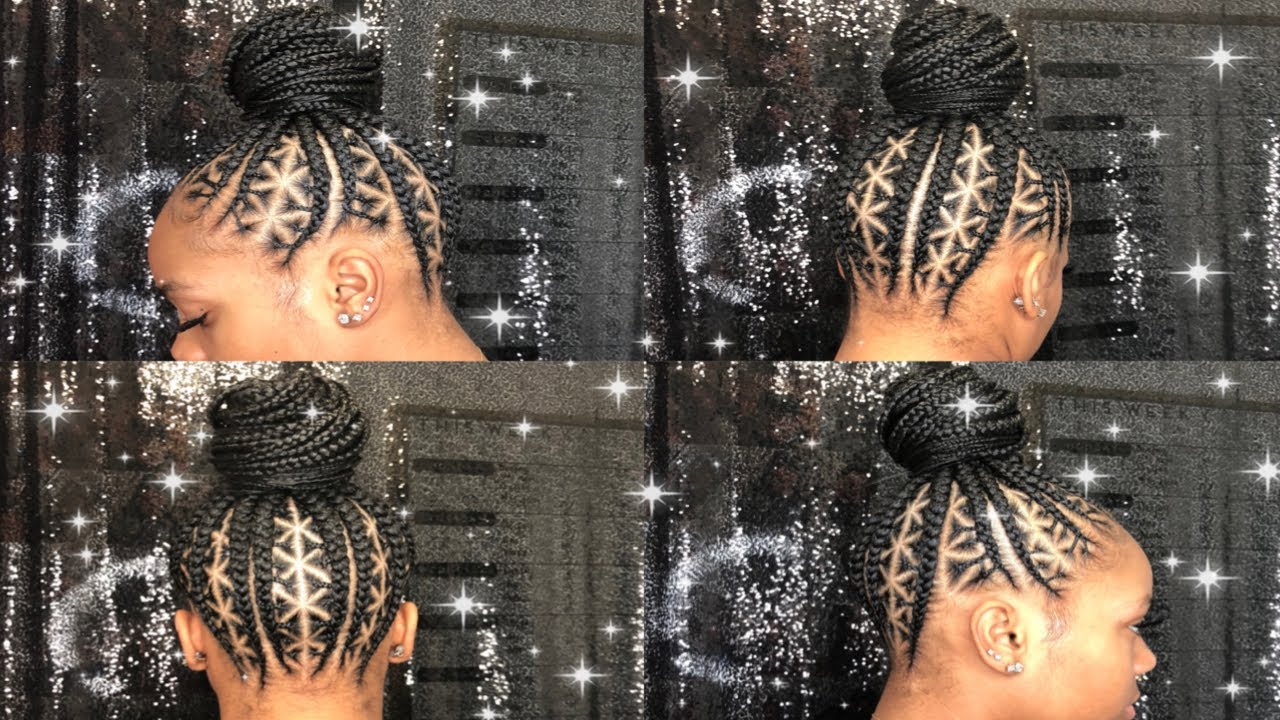 TRIBAL BRAIDED BUN + TRIANGLE PARTS