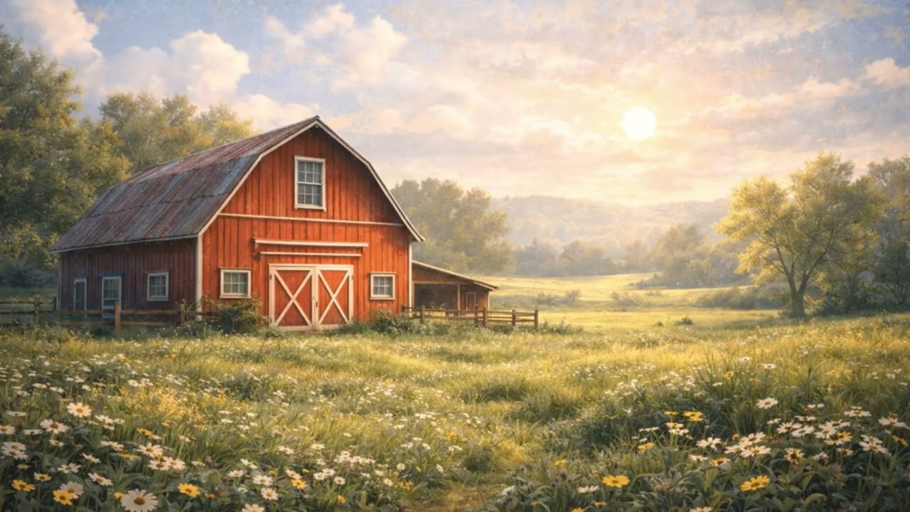 Country Barn Gentle Breeze & Birds | Peaceful Rural Ambience 3 Hours