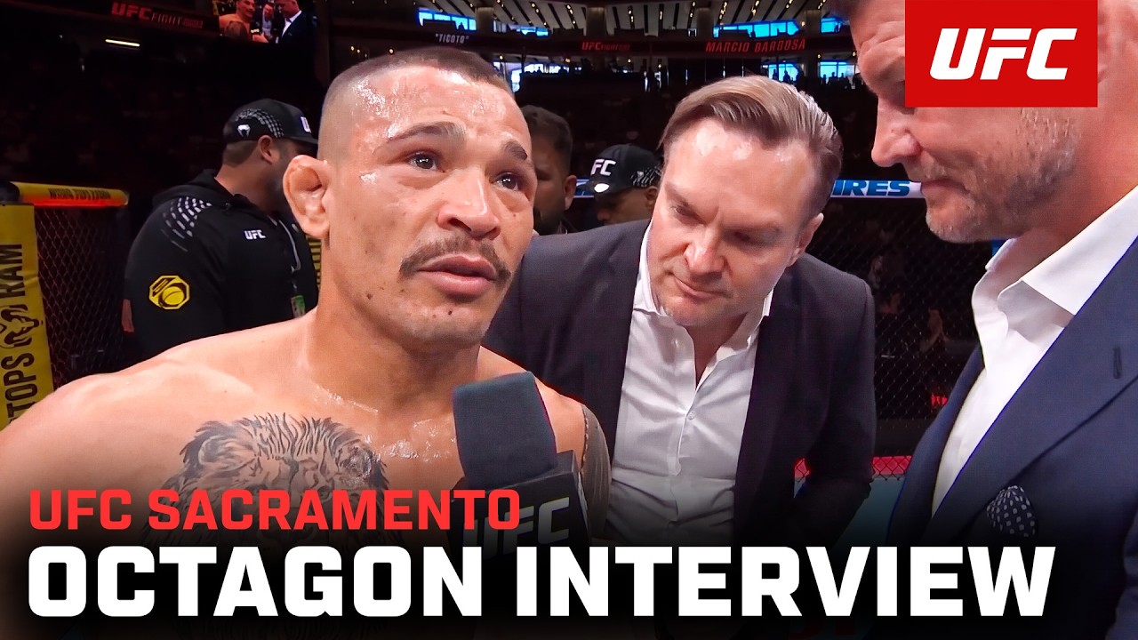 Интервью с Марсио Барбозой в октагоне | UFC Сакраменто
