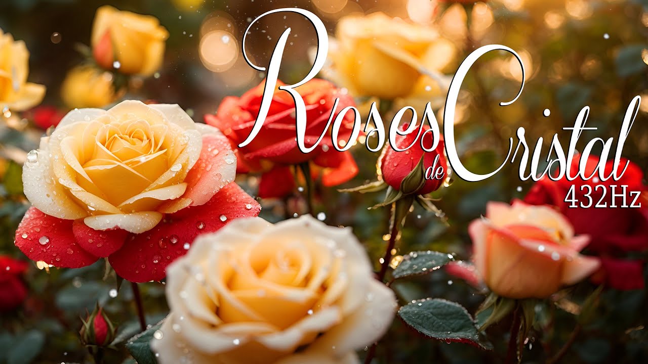 Roses de Cristal 432Hz  ♪ Musique Zen & chants d'oiseaux 2H - 4K