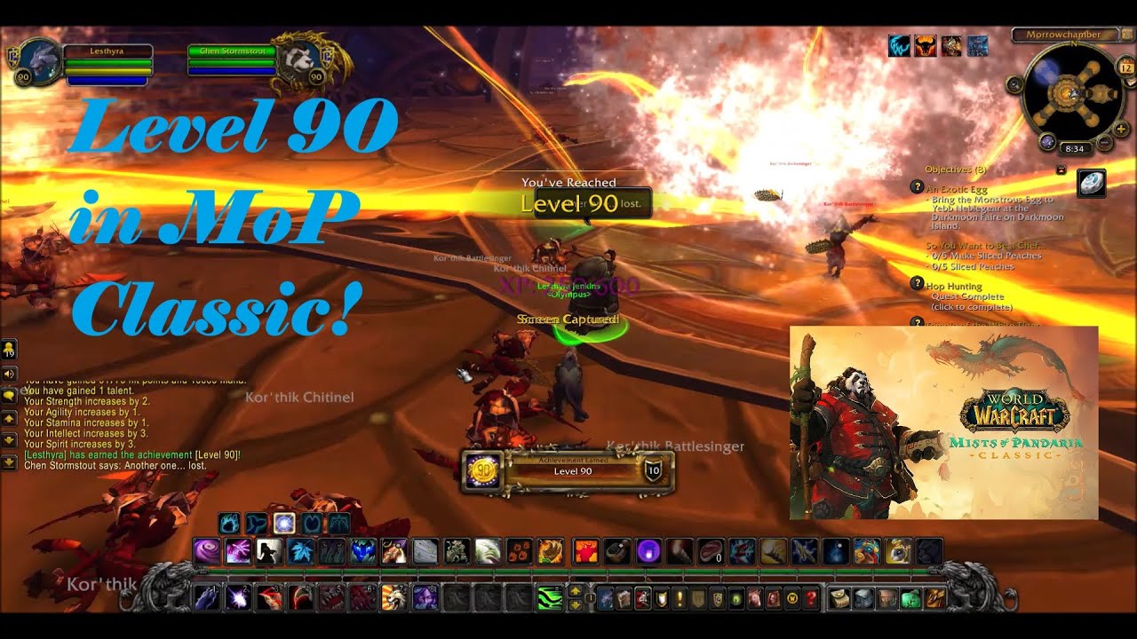 Reaching Level 90 in WoW: Mists of Pandaria Classic