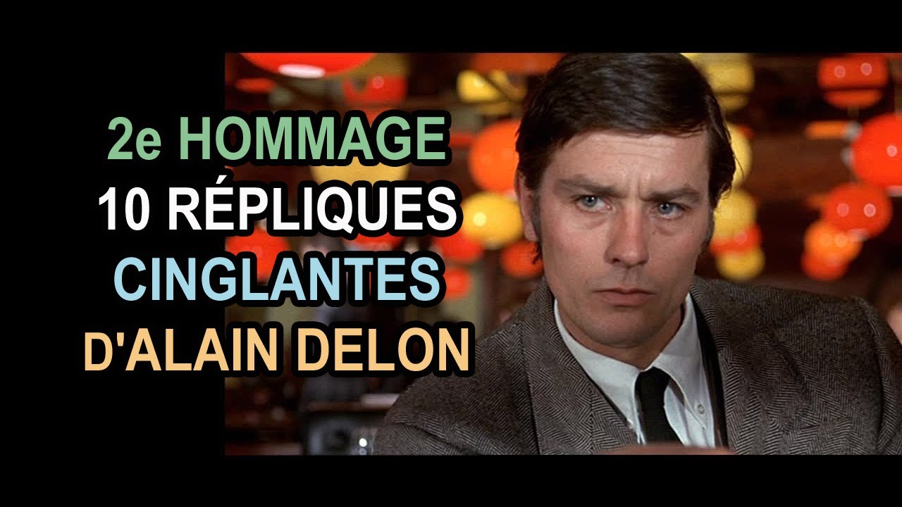 2e Hommage: 10 répliques cinglantes d'Alain Delon