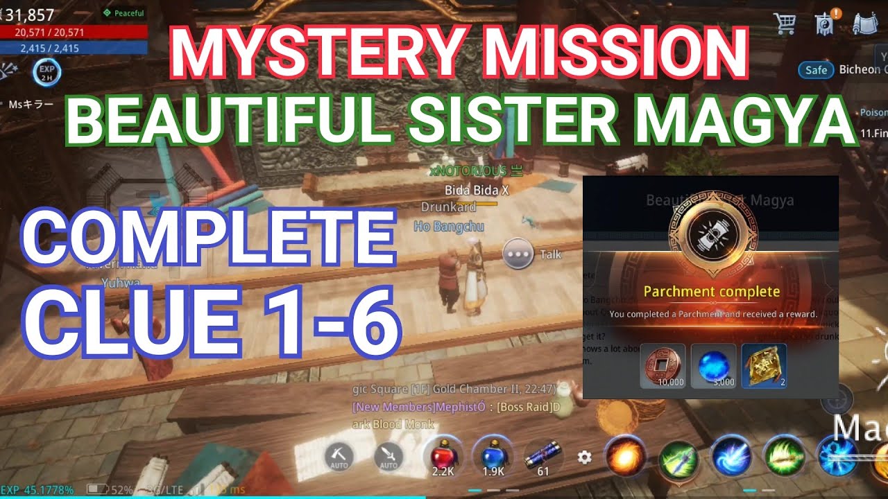 BEAUTIFUL SISTER MAGYA CLUE 1-6 COMPLETE | MYSTERY MISSION | TAPHOUSE | MIR4 TUTORIAL (TAGALOG)