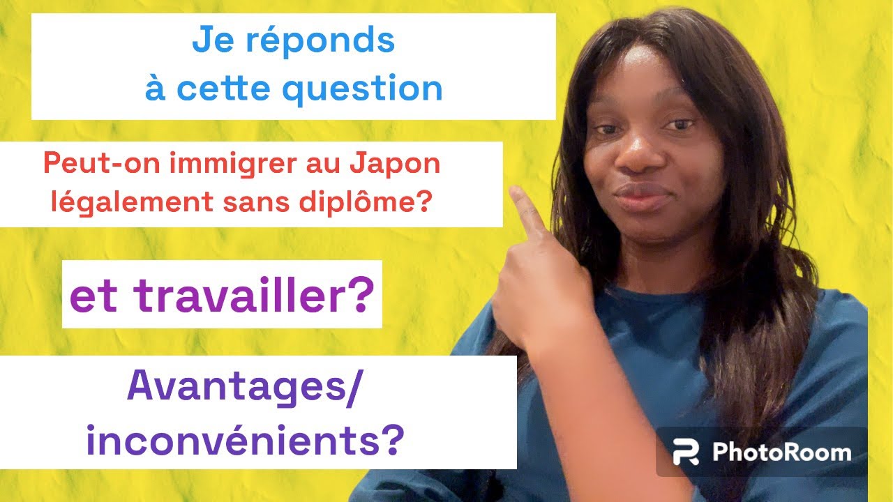 peut-on immigrer au Japon légalement sans diplôme et travailler? Je réponds à cette question.