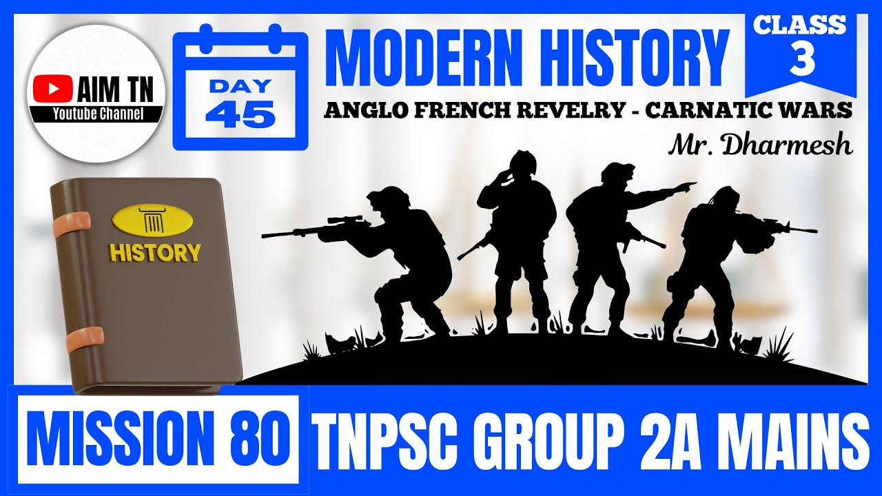Modern History | Class - 3 | ANGLO FRENCH REVELRY - CARNATIC WARS | Mr. Dharmesh | Mission 80