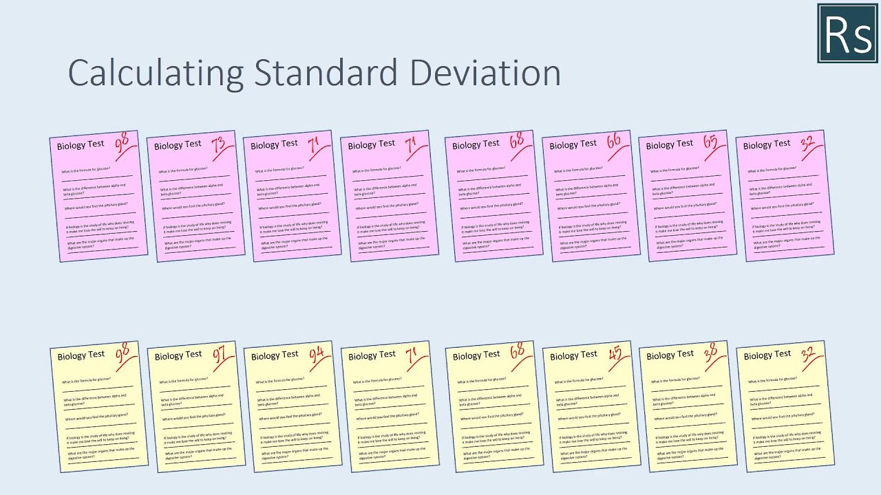 Maths in Biology - Standard Deviation