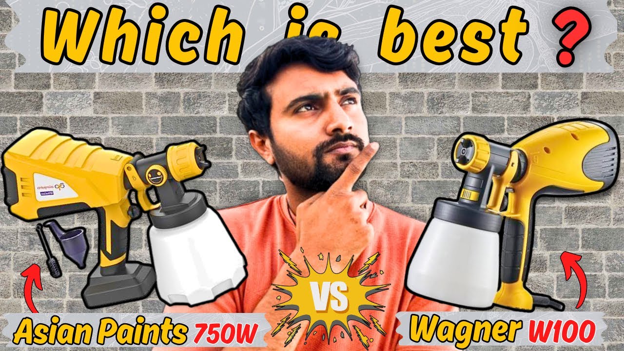 Best Paint Sprayer for Home in India 2026 | Asian Paints 750W vs Wagner W100 🛠️