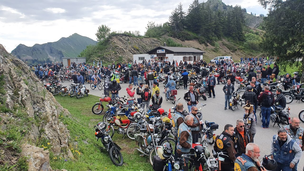 Schluchtenflitzer Schrobenhausen beim Vorarlberger Moped Ride 2022